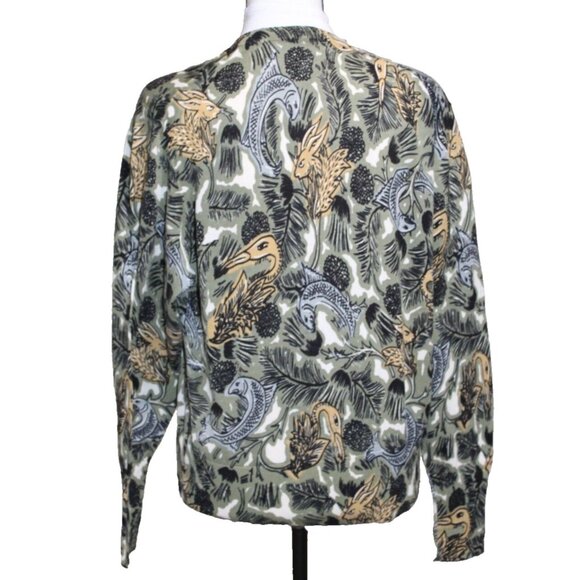 Burberry Beasts Knit Sweater Size Small Rare Print Animal Mythological Runway - Picture 6 of 9